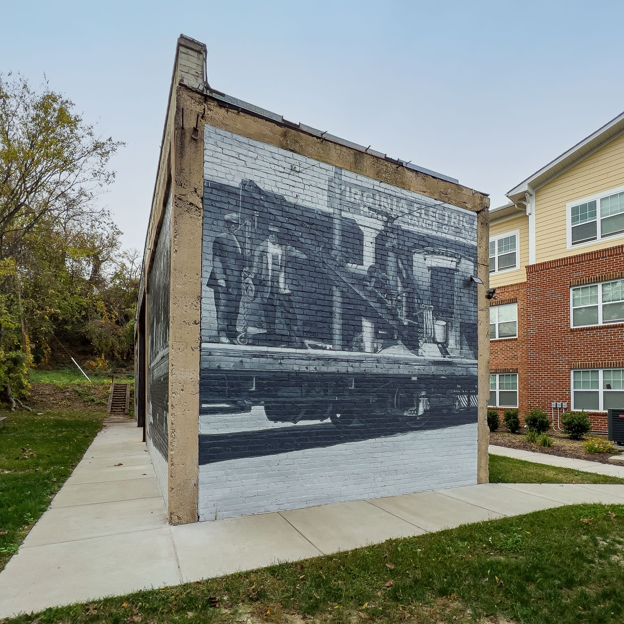 Wall One: Native American heritage. Painted in the visual language of historical illustration, matching the document type that survives from the pre-photographic era.
